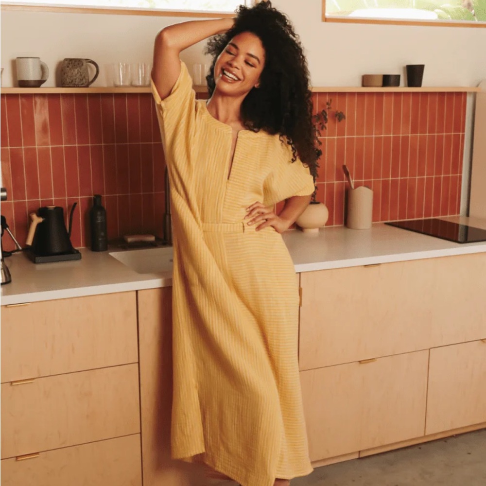 Oddbird Ruya Tunic Dress, Limon